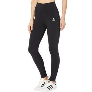 Adidas Originals Women's Black Trefoil Logo High Waist Tights Size S